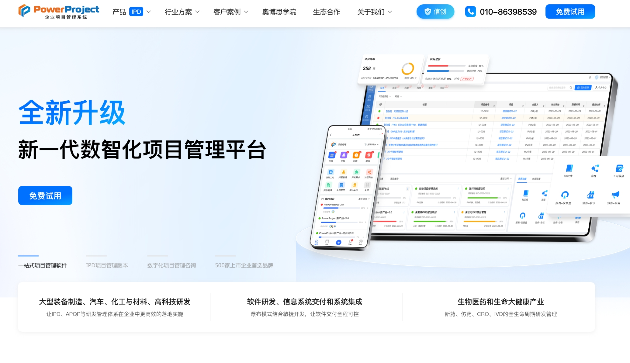 国内常用的五大项目管理系统分享(图1)